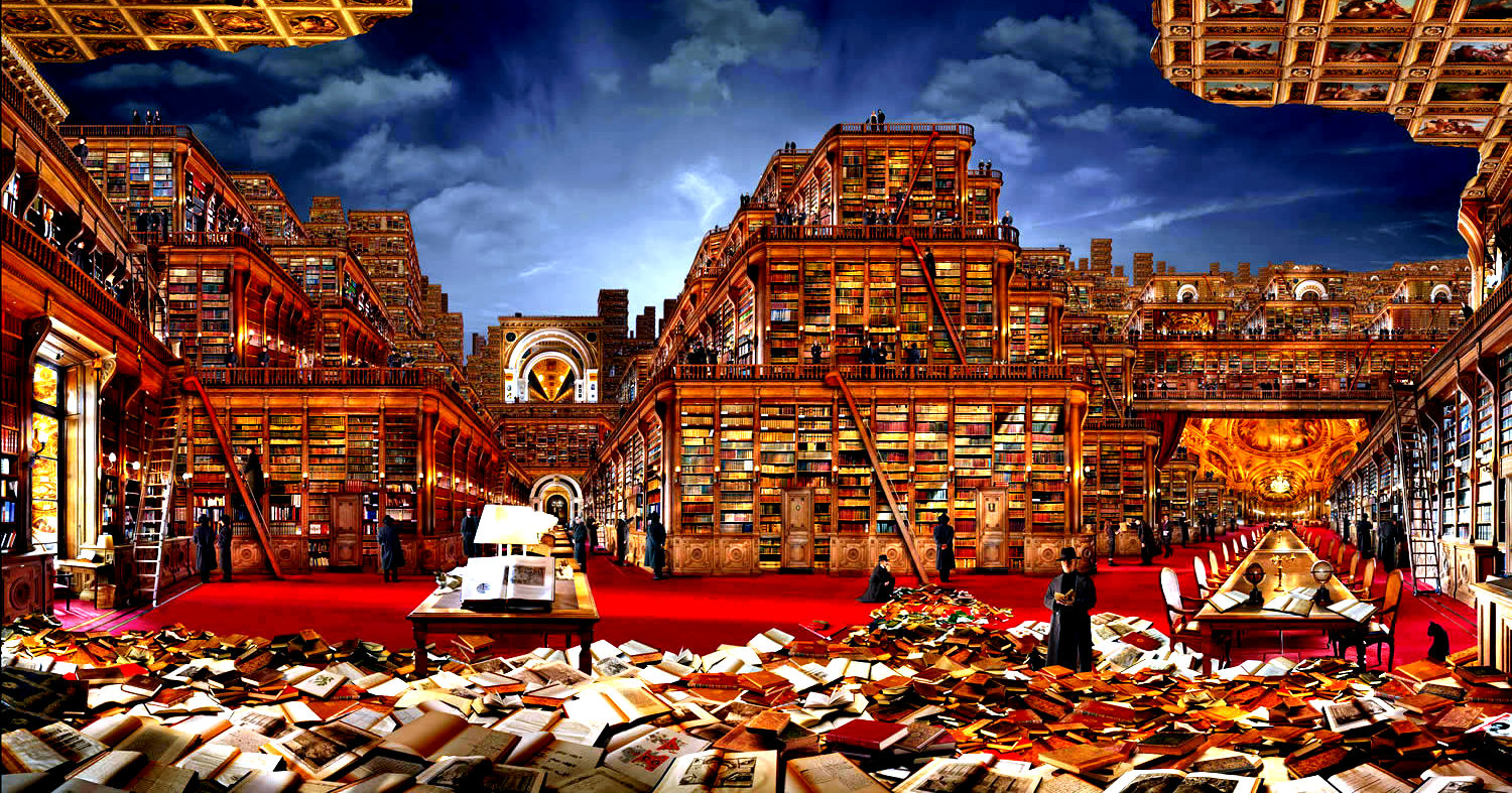 The Library Of Babel Novel By Jorge Luis Borges Meeting Benches
