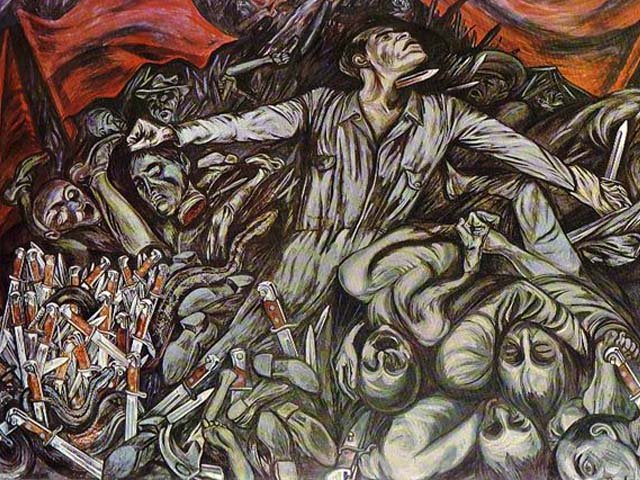 DAVID ALFARO SIQUEIROS 1896 1974 MEXICAN PAINTER When The Murals   Untitled 12 