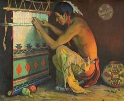 E. IRVING COUSE (1866/1936), AMERICAN ARTIST – culture of Taos Indians ...