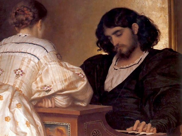 FREDERICK LEIGHTON (1830/1896), ENGLISH PAINTER – Painting solidly ...