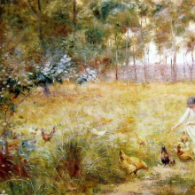 FREDERICK MCCUBBIN (1855/1917), AUSTRALIAN IMPRESSIONIST PAINTER ...