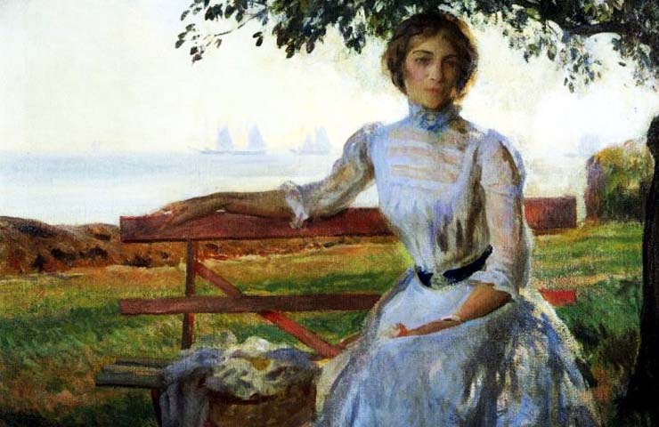 JOSEPH DECAMP (1858/1923), AMERICAN PAINTER – Painter and art educator ...