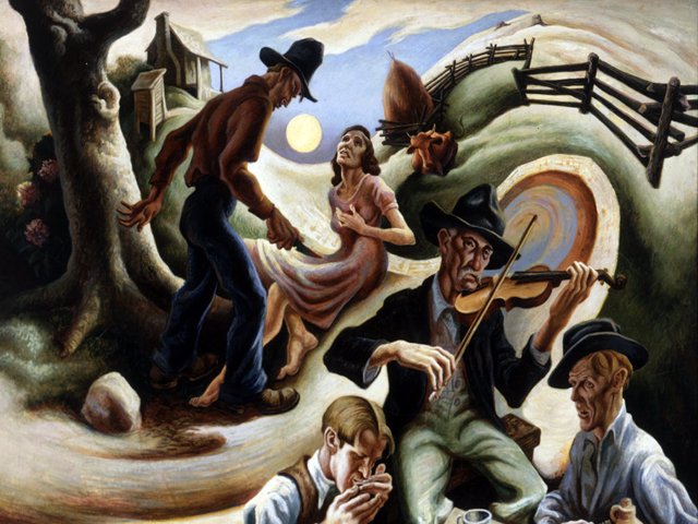 THOMAS HART BENTON (1889/1975), AMERICAN PAINTER – When rural areas of ...